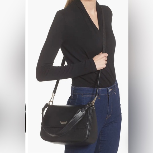 Hudson pebble leather medium convertible shoulder bag♠️ - Picture 7 of 8